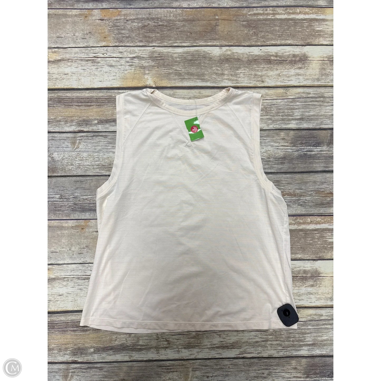 Athletic Tank Top By Fabletics In Beige, Size: L