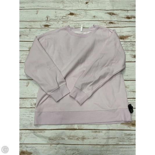 Athletic Sweatshirt Collar By Fabletics In Pink, Size: M