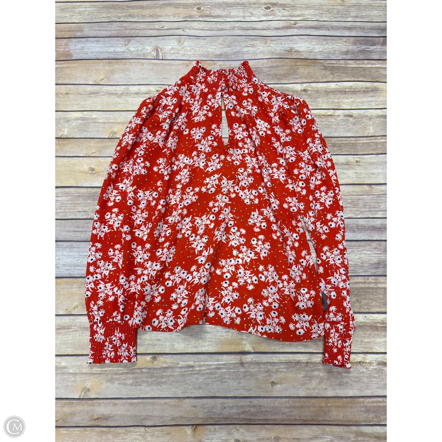 Top Long Sleeve By Socialite In Floral Print, Size: Xs