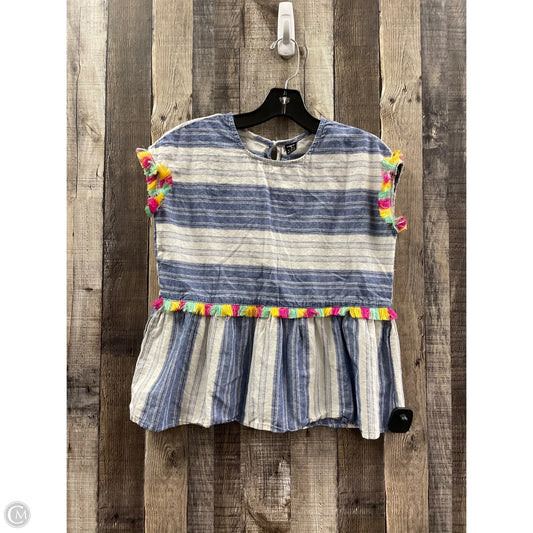 Top Short Sleeve By Shein In Blue, Size: S