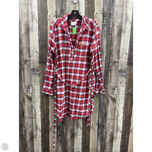 Dress Casual Midi By Simply Southern In Plaid Pattern, Size: Xl
