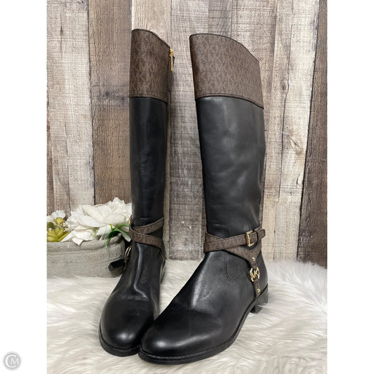 Boots Designer By Michael Kors In Black, Size: 8.5