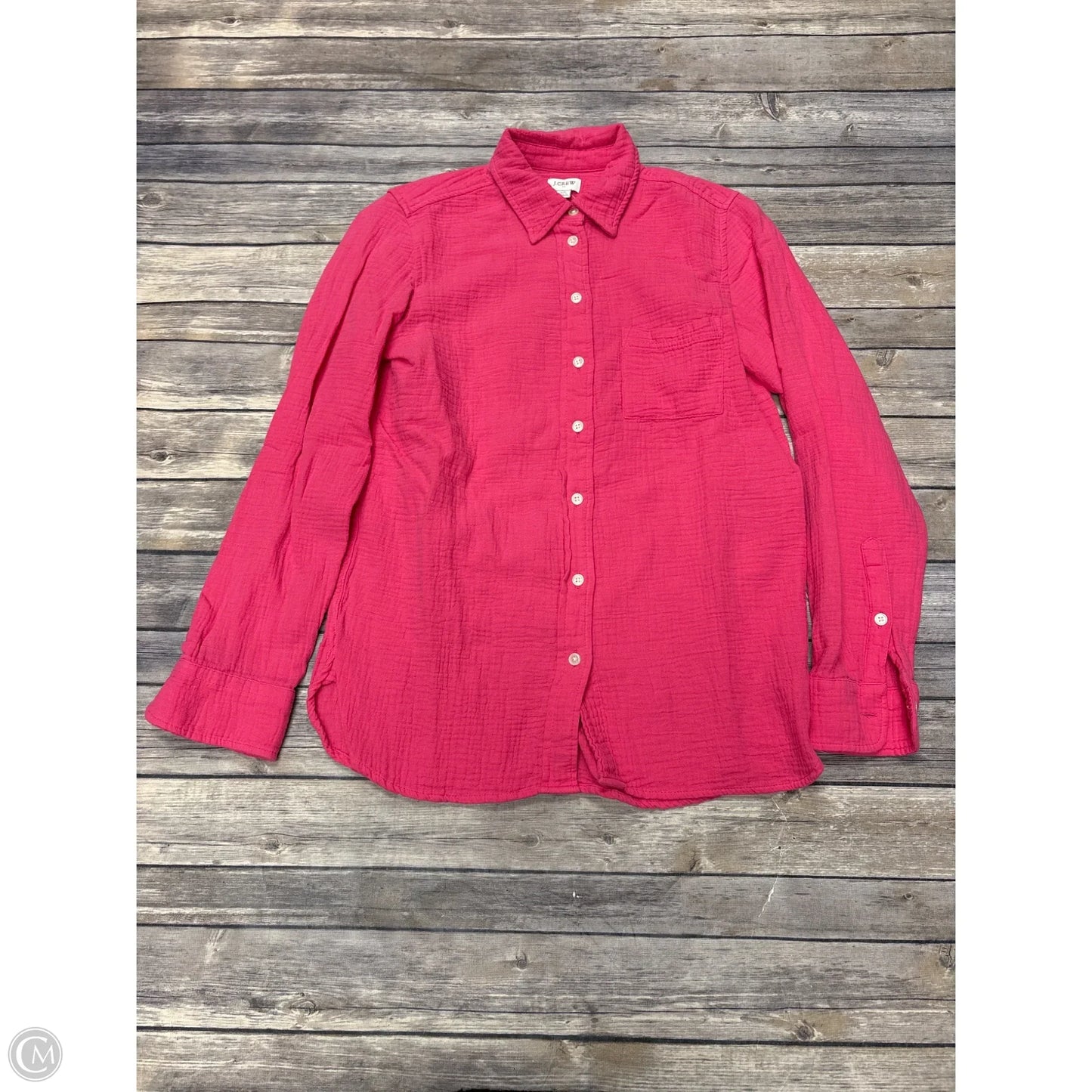 Top Long Sleeve By J. Crew In Pink, Size: Xs