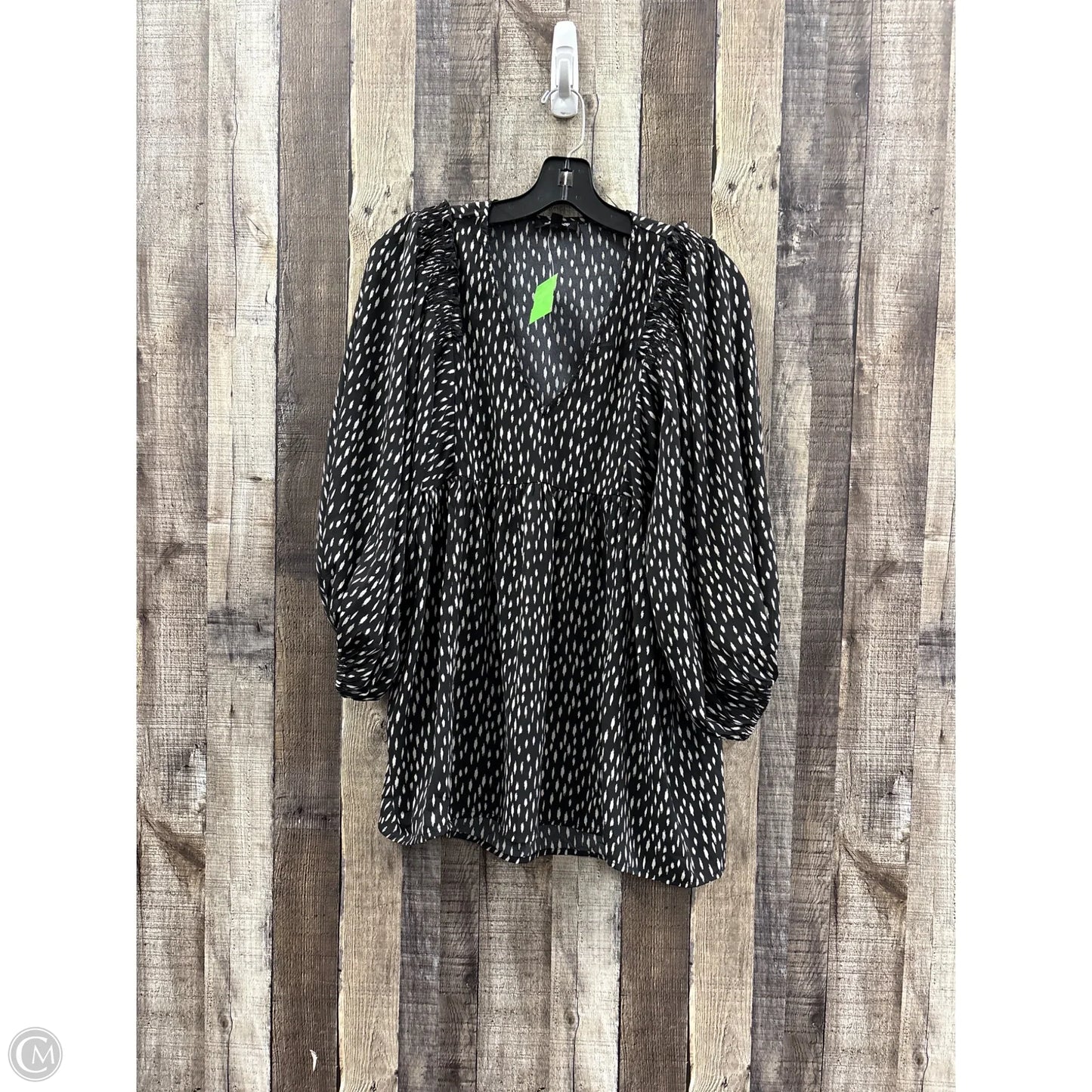 Top 3/4 Sleeve By Mittoshop In Black, Size: M