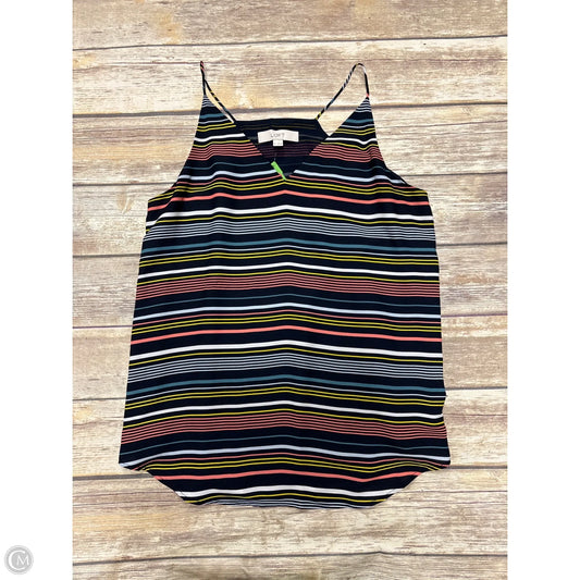Top Sleeveless By Loft In Striped Pattern, Size: M