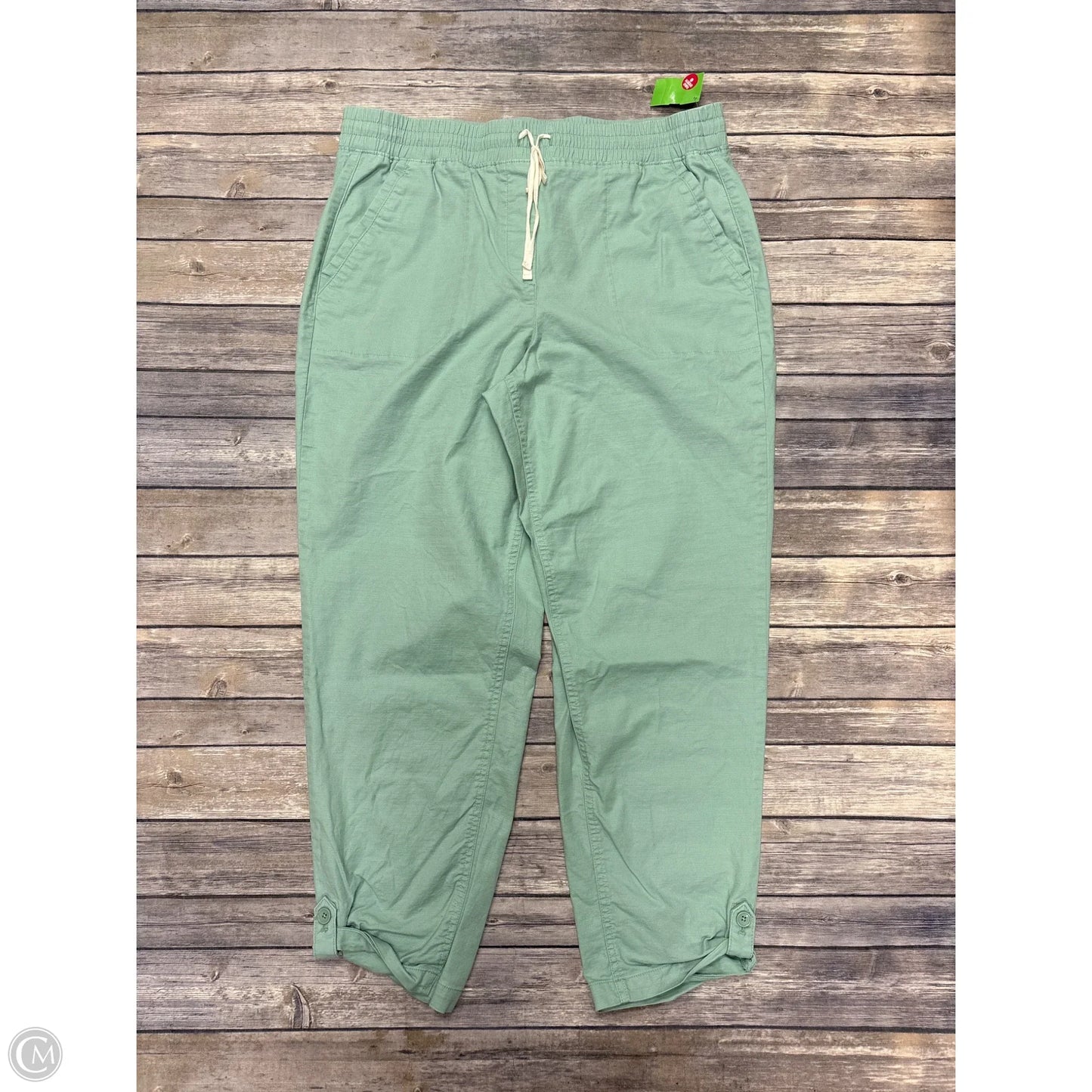 Pants Cropped By Talbots In Green, Size: L