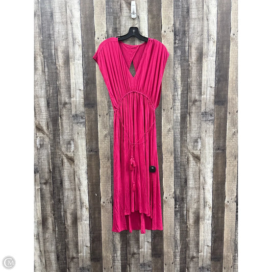 Dress Casual Midi By Loft In Pink, Size: Xs