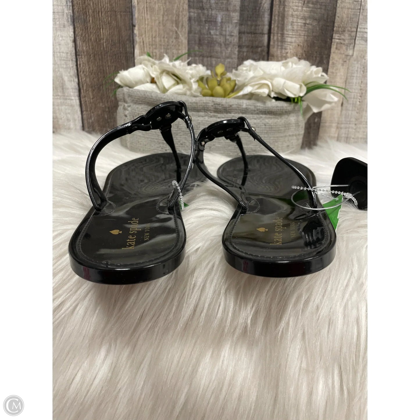 Sandals Designer By Kate Spade In Black, Size: 10