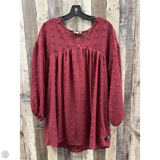 Dress Casual Short By Entro In Maroon, Size: S