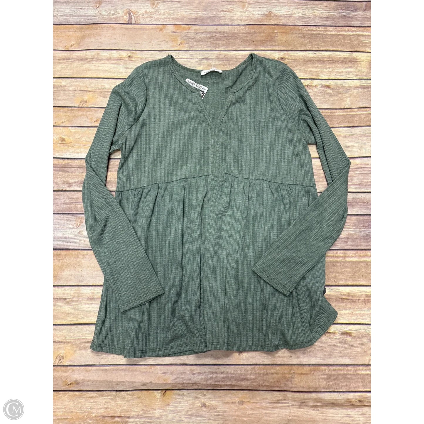 Top Long Sleeve By First Love In Green, Size: S