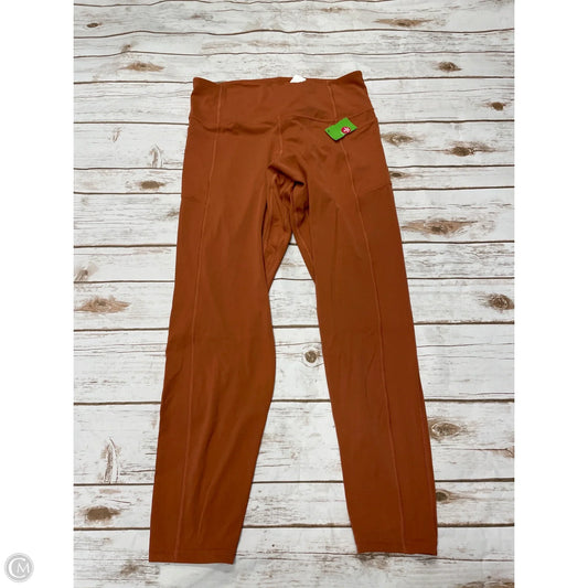 Athletic Leggings By Patagonia In Orange, Size: L