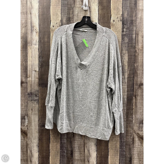 Top 3/4 Sleeve By Maurices In Grey, Size: Xxl