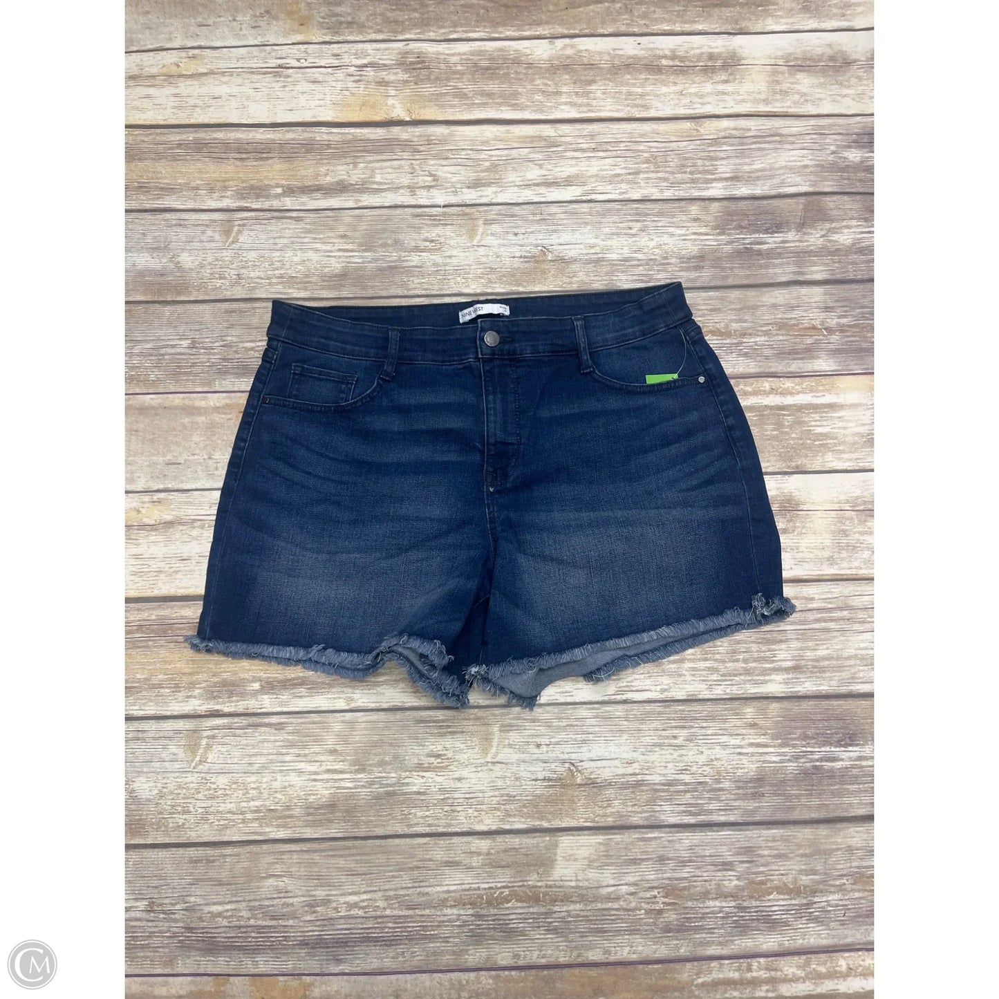 Shorts By Nine West In Blue Denim, Size: 14