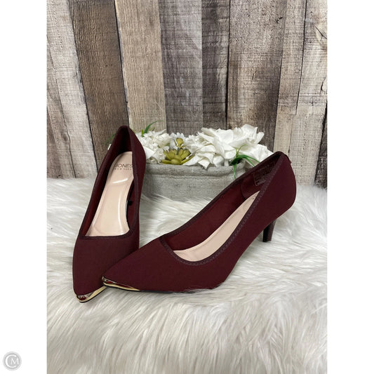 Shoes Heels Stiletto By Jones New York In Maroon, Size: 7.5