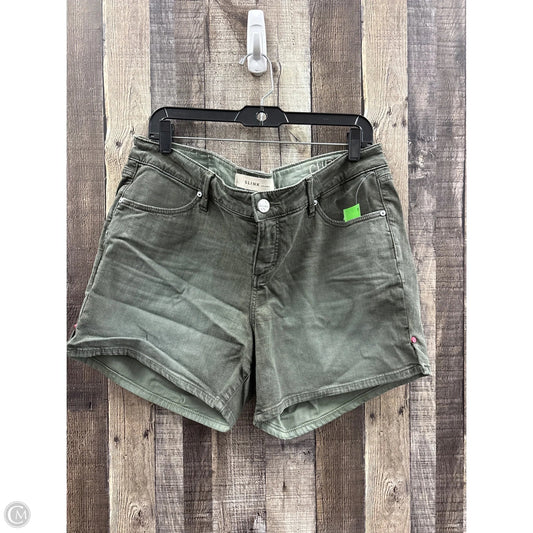 Shorts By Cme In Green Denim, Size: 14