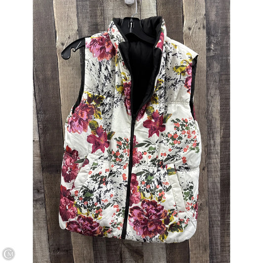 Vest Puffer & Quilted By Tribal In Multi-colored, Size: M