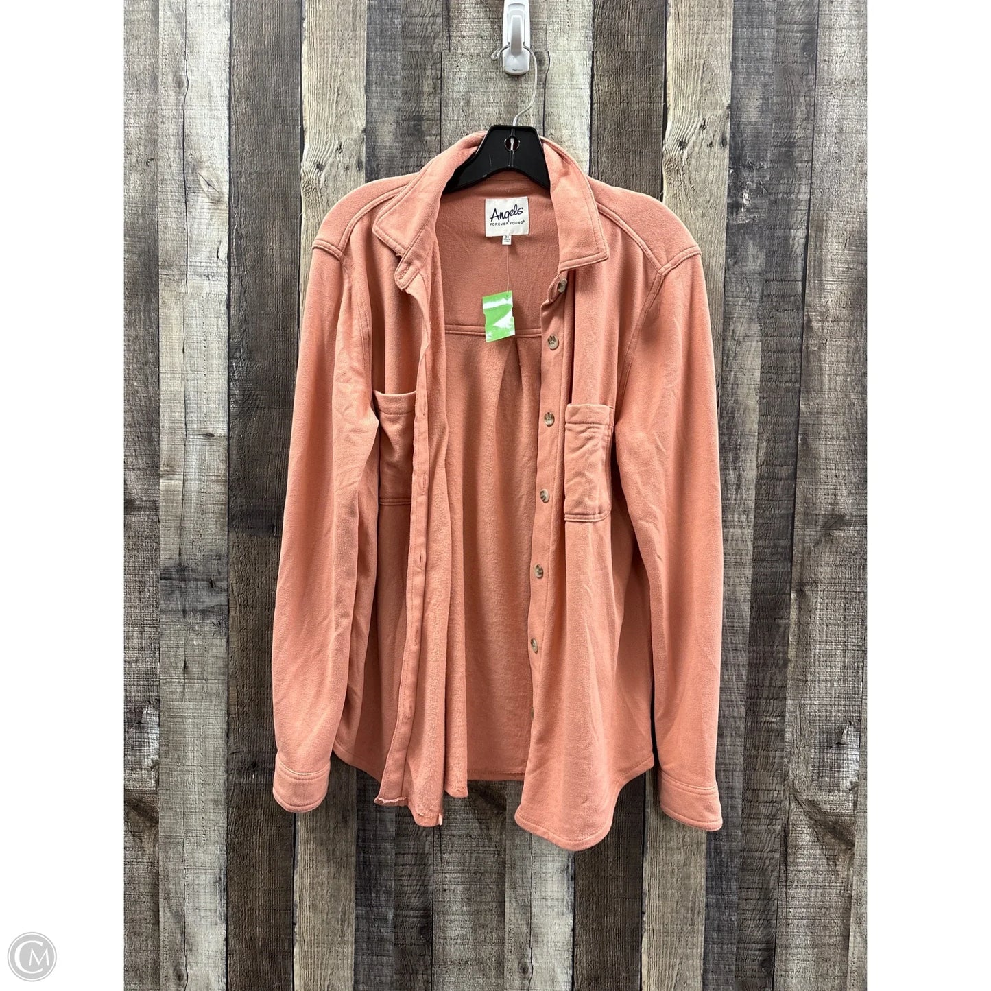 Top Long Sleeve By Angels In Orange, Size: M