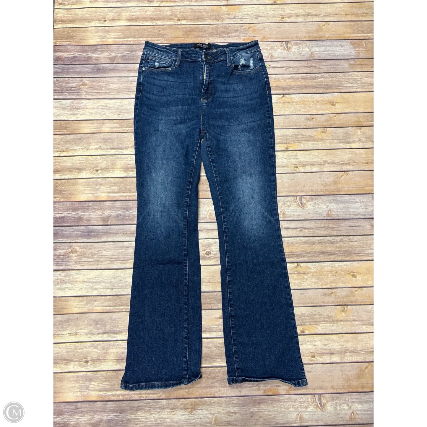 Jeans Boot Cut By Judy Blue In Blue Denim, Size: 12