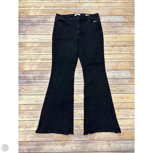 Jeans Flared By Jessica Simpson In Black Denim, Size: 14