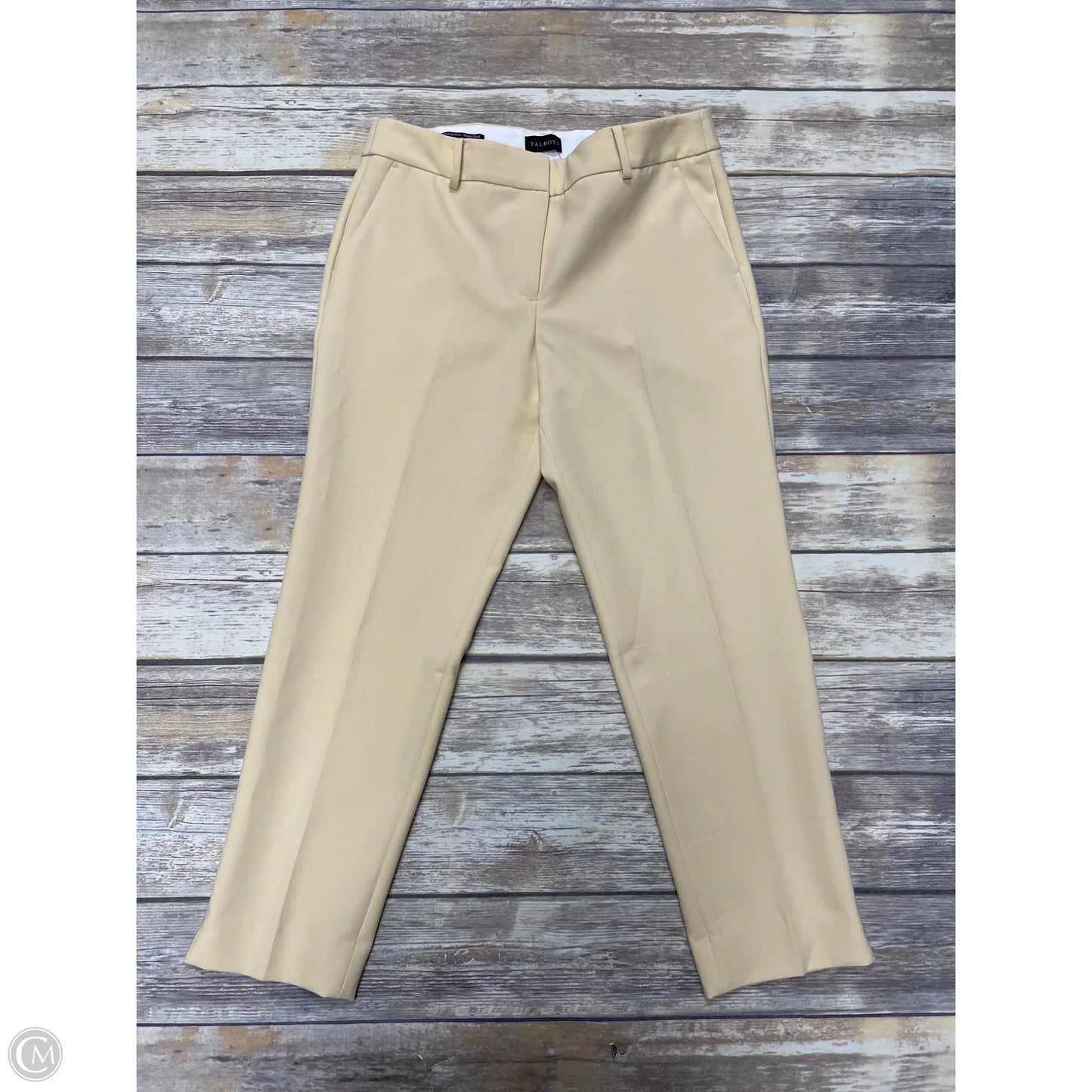 Pants Cropped By Talbots In Yellow, Size: 10p