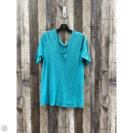 Top Short Sleeve By J. Jill In Teal, Size: Mp
