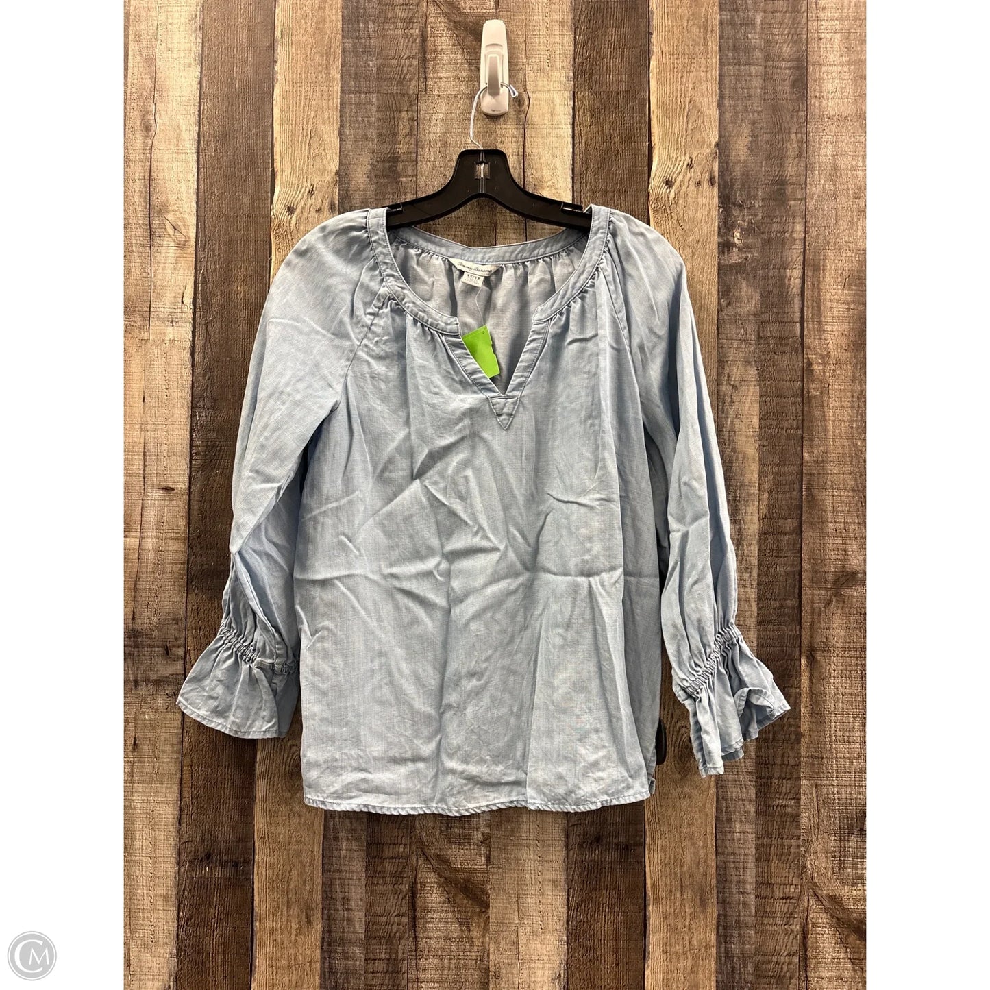 Top Long Sleeve By Tommy Bahama In Blue, Size: Xs
