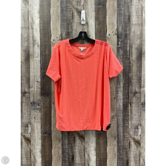 Top Short Sleeve By Counterparts In Coral, Size: Xl