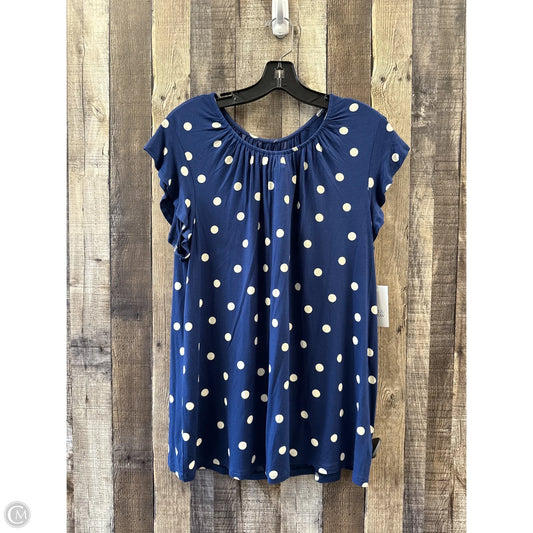 Top Sleeveless By Croft And Barrow In Polkadot Pattern, Size: Xxl