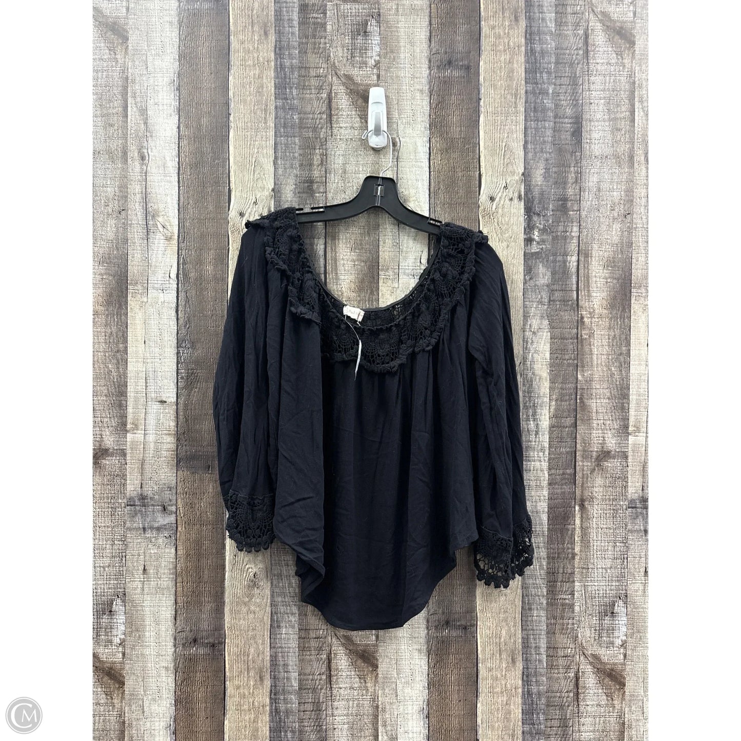 Top Long Sleeve By Altard State In Black, Size: L