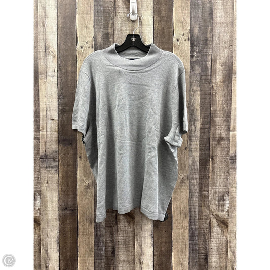 Sweater By Lands End In Grey, Size: 3x