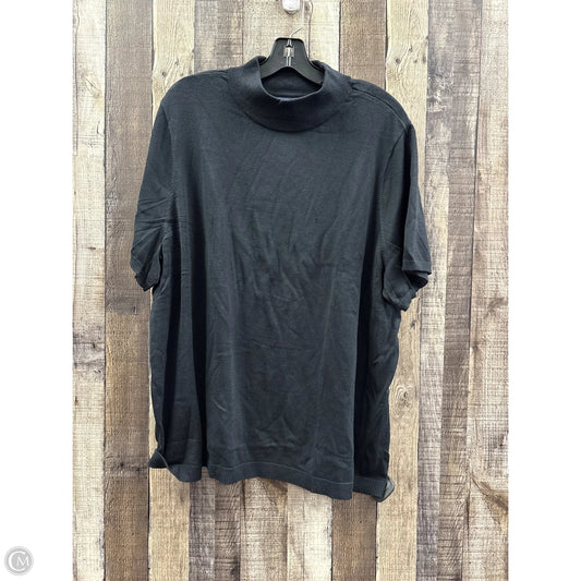 Sweater By Lands End In Black, Size: 3x