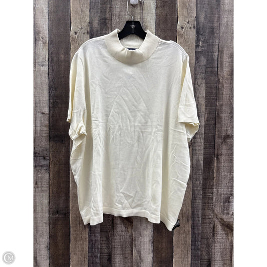 Sweater By Lands End In Cream, Size: 3x