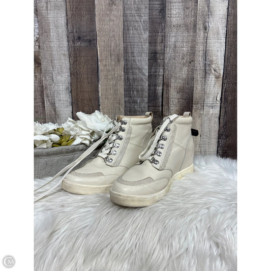 Boots Ankle Heels By Vionic In Cream, Size: 9.5