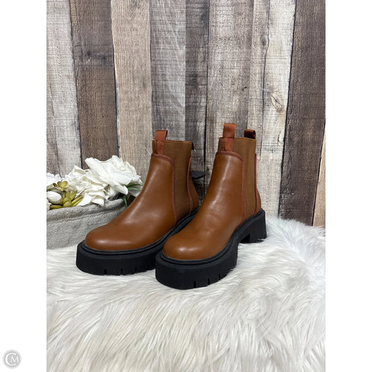 Boots Ankle Heels By Cme In Brown, Size: 7