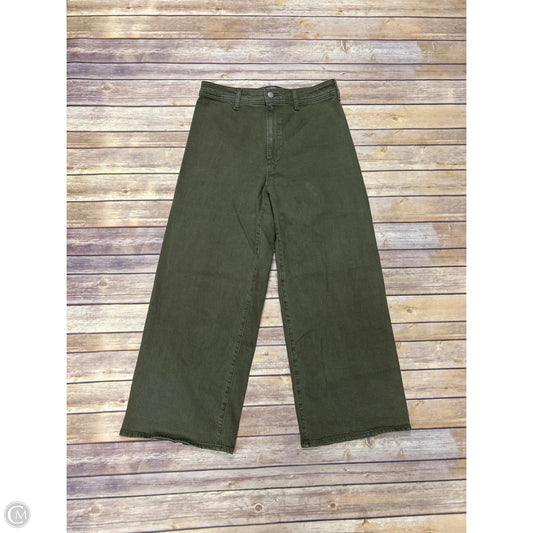 Jeans Wide Leg By Universal Thread In Green Denim, Size: 10