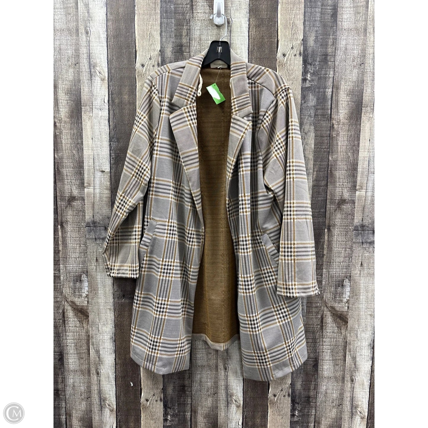 Blazer By Melloday In Plaid Pattern, Size: 1x