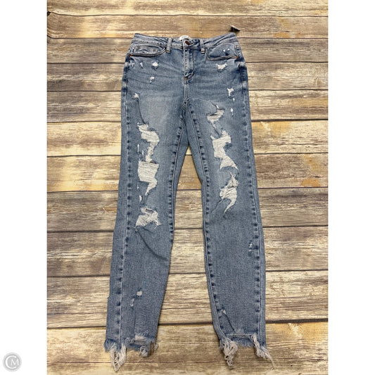 Jeans Skinny By Judy Blue In Blue Denim, Size: 4