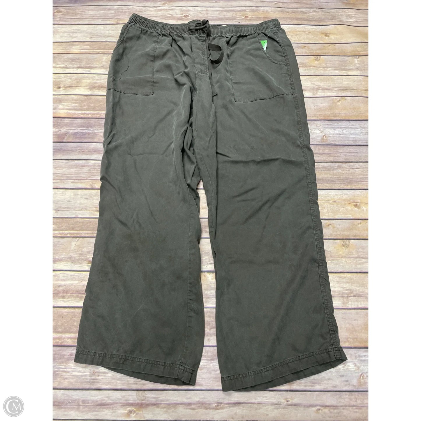 Pants Wide Leg By Industry In Green, Size: 1x