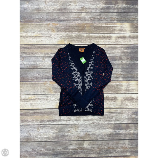 Sweater Cardigan Designer By Tory Burch In Multi-colored, Size: S