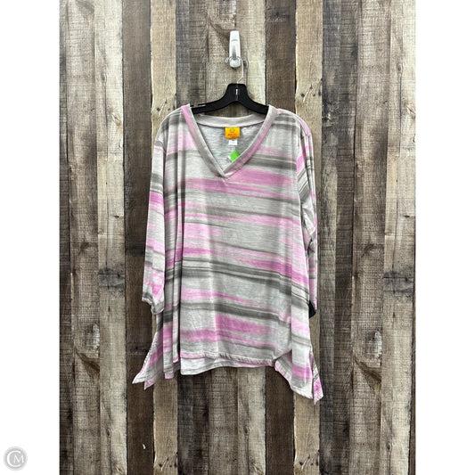 Top 3/4 Sleeve By Ruby Rd In Multi-colored, Size: 3x