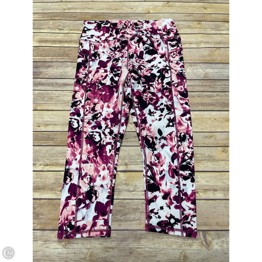 Athletic Leggings Capris By Gaiam In Multi-colored, Size: L