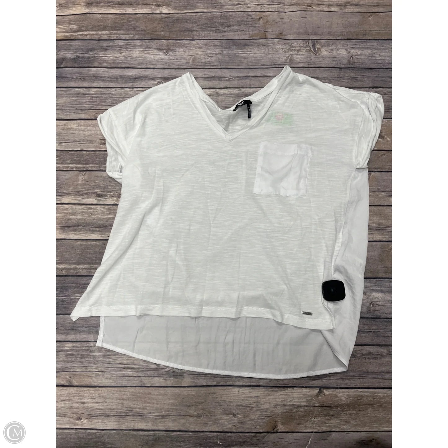 Top Sleeveless By Dkny In White, Size: M