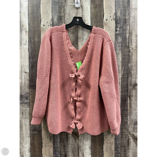 Sweater By Shein In Mauve, Size: 4x