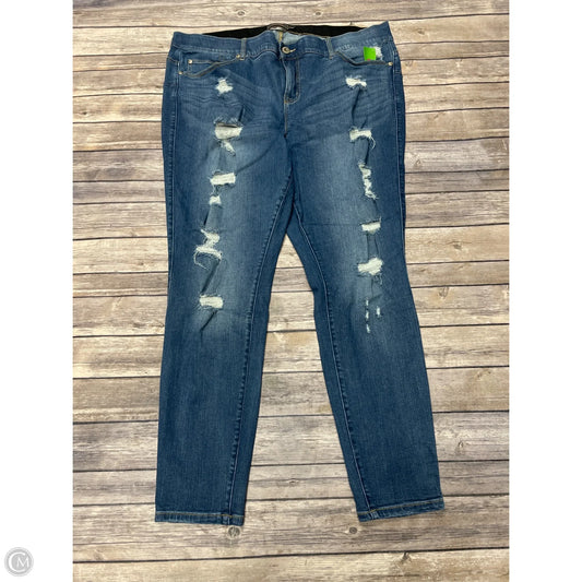 Jeans Skinny By Torrid In Blue Denim, Size: 22