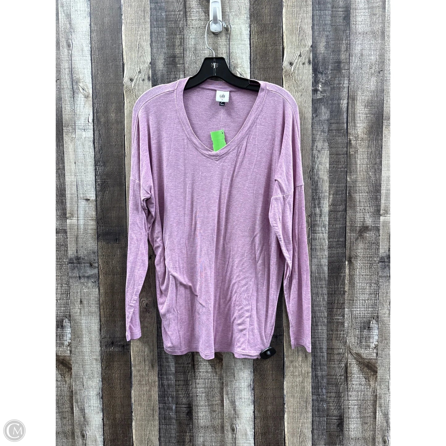 Top Long Sleeve By Cabi In Pink, Size: S