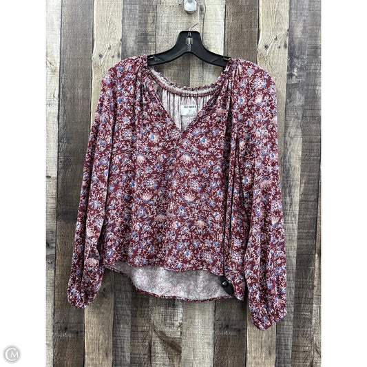 Top Long Sleeve By Old Navy In Multi-colored, Size: S