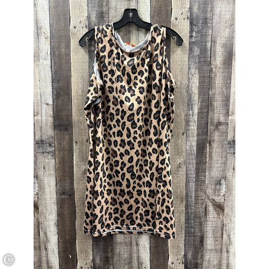 Dress Casual Short By Cme In Animal Print, Size: L