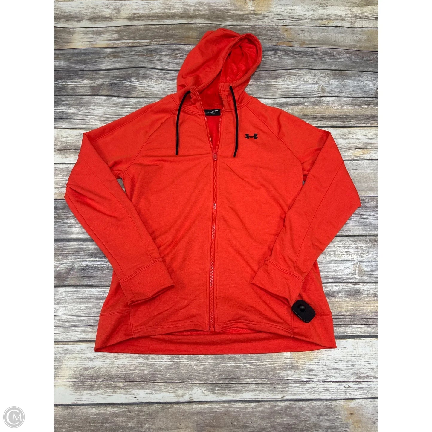 Athletic Jacket By Under Armour In Orange, Size: L