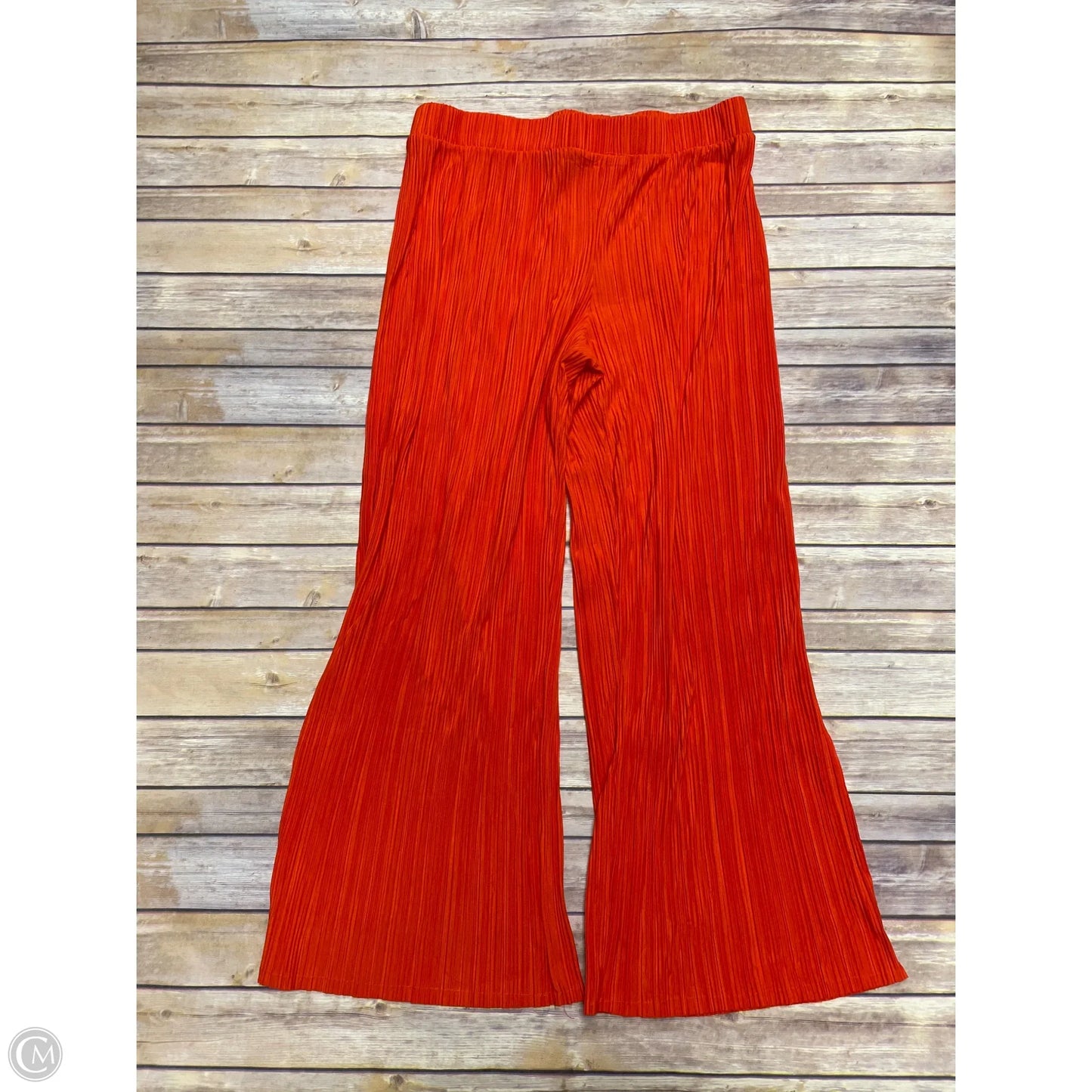 Pants Wide Leg By Scoop In Orange, Size: Xl