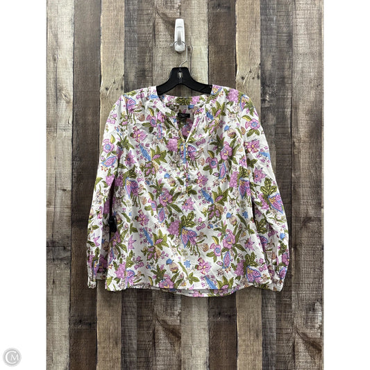 Top Long Sleeve By Talbots In Multi-colored, Size: Mp